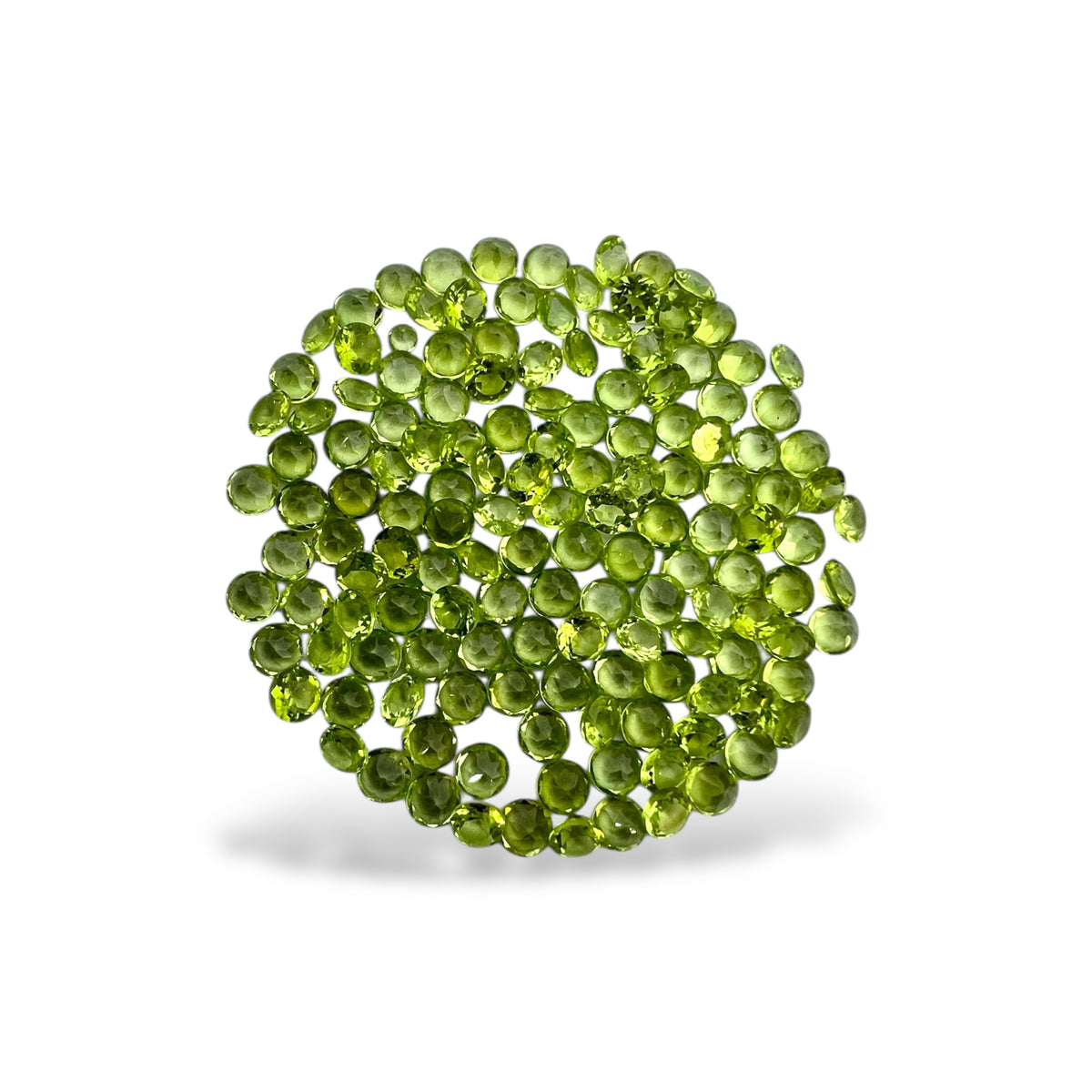 Natural Peridot Round Cut Stone 0.8 mm - 4 mm Buy Online