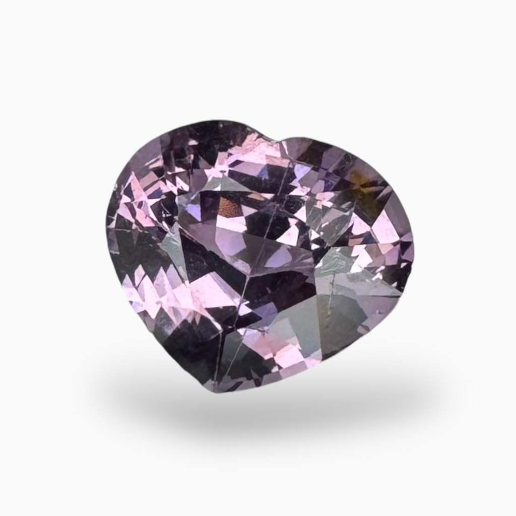 Natural Purple Spinel Stone 1.67 Carats Heart Cut (8.5 x 7.2 mm)