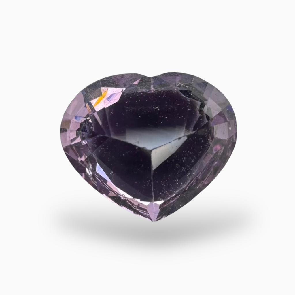 Natural Purple Spinel Stone 1.67 Carats Heart Cut (8.5 x 7.2 mm)