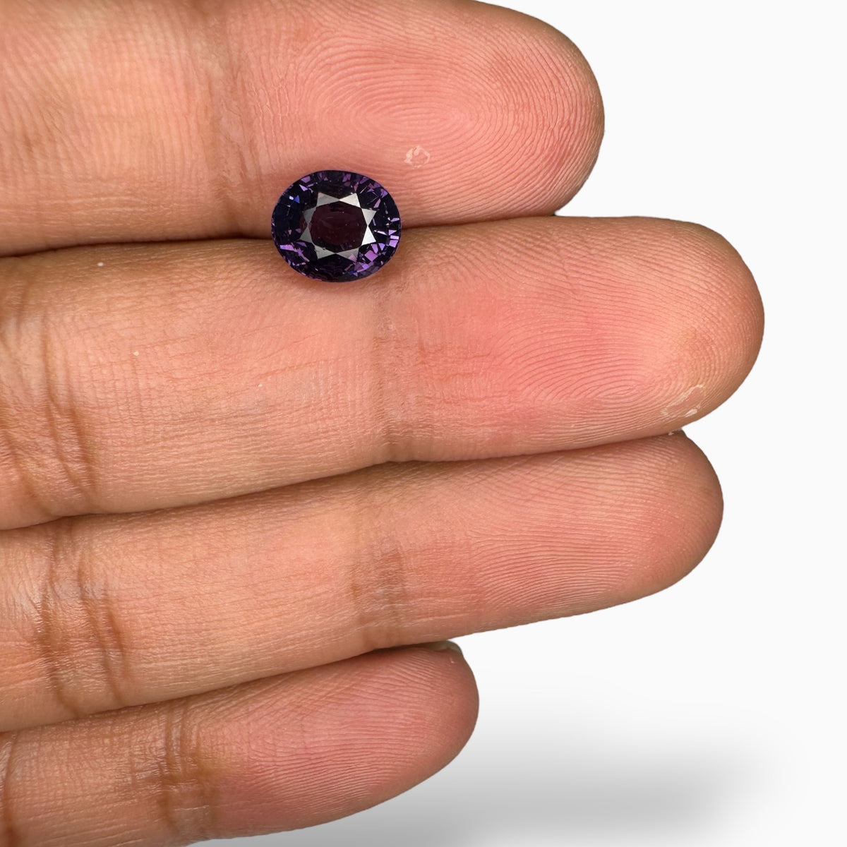 Natural Purple Spinel Stone 2.31 Carats Oval Cut (8.2 x 7 mm)