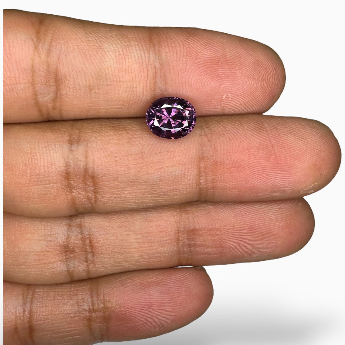 Natural Purple Spinel Stone 2.56 Carats Oval Cut (8.8x7.5 mm)