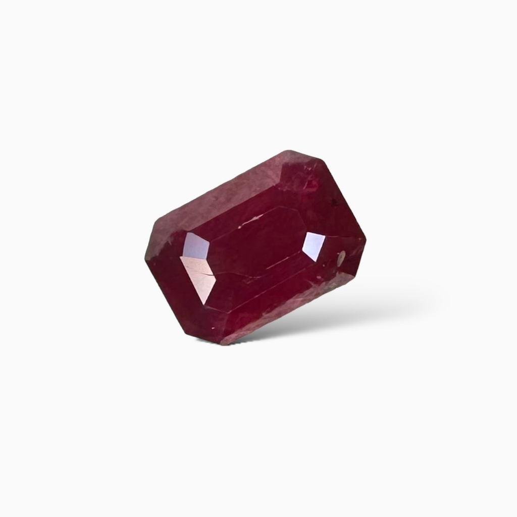 Natural Ruby 2.53 Carat  - Emerald Cut From  Mozambique
