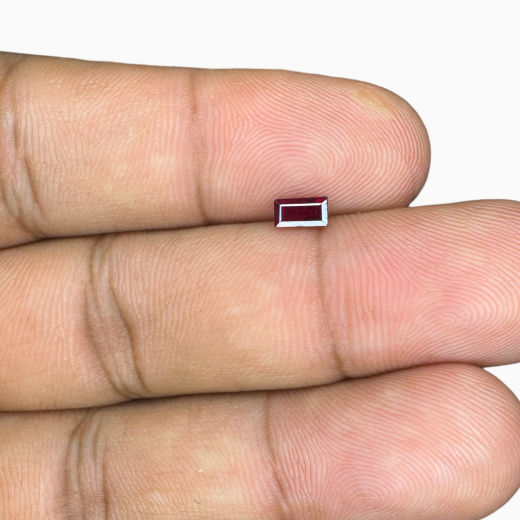 Natural Ruby Baguette 5X2.5 mm 0.35 Carats From Mozambique