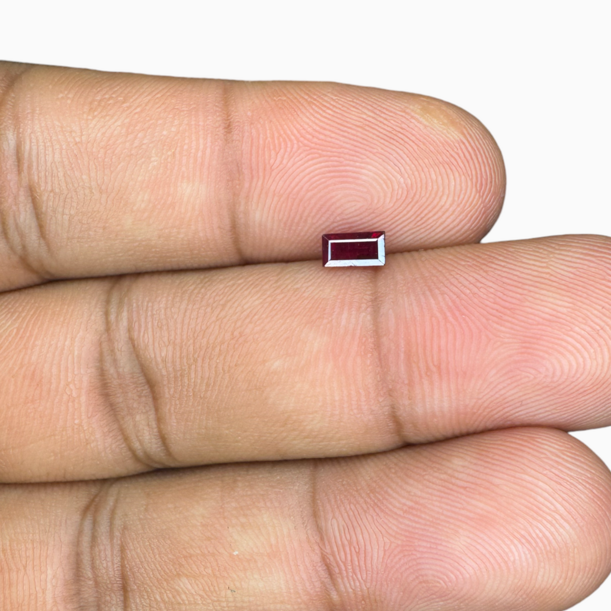 Natural Ruby Baguette 5X2.5 mm 0.35 Carats From Mozambique
