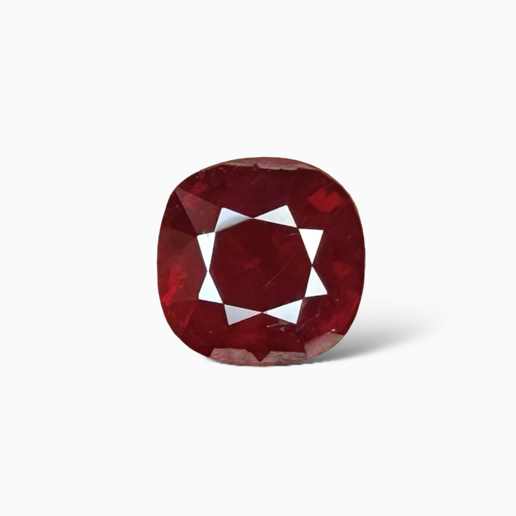 Natural Ruby Cushion  2.05 Carat Rich Red | Mozambique Origin