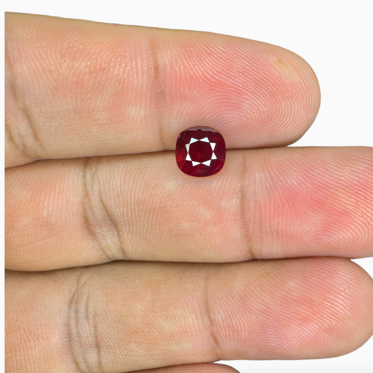 Natural Ruby Cushion  2.05 Carat Rich Red | Mozambique Origin