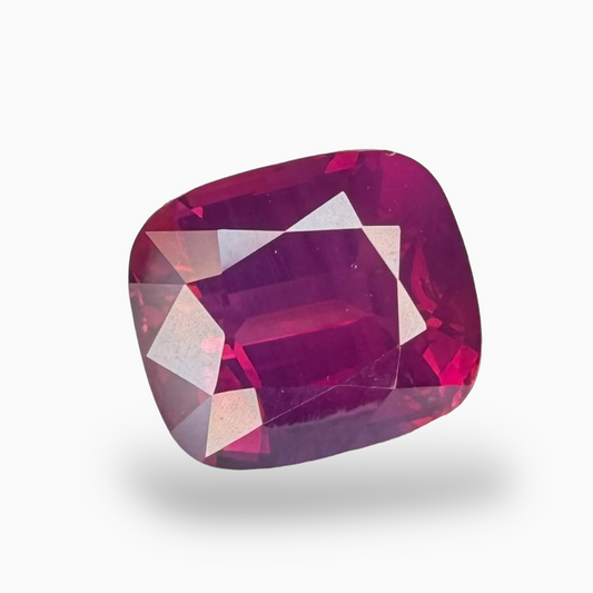 Natural Ruby Cushion Shape 5.05 Carats, Mozambique Origin Size 9.78 x 8.53 x 6.01 mm