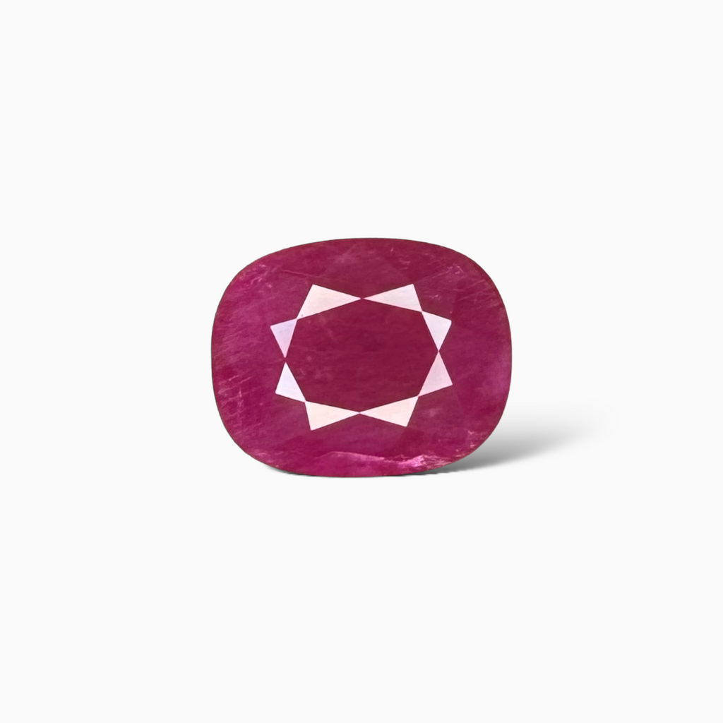 Natural Ruby Cushion Cut 9.31 Carats, Mozambique Origin - IDL Certified