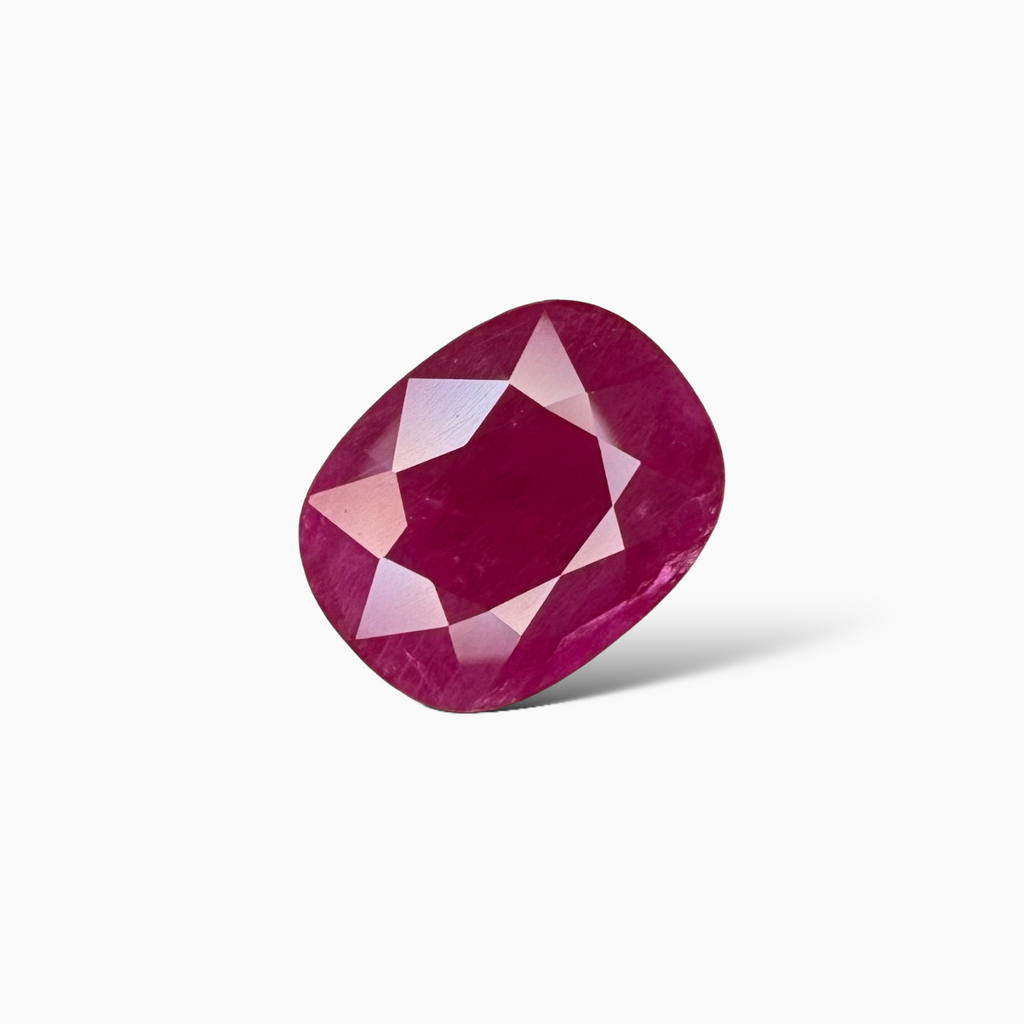 Natural Ruby Cushion Cut 9.31 Carats, Mozambique Origin - IDL Certified