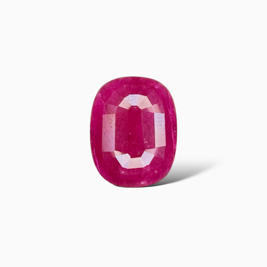 Natural Ruby Cushion Cut 9.31 Carats, Mozambique Origin - IDL Certified