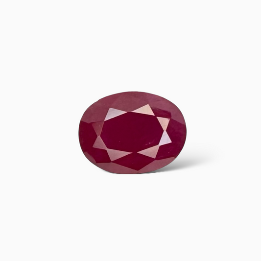 Natural  Ruby Manik Stone 2.49 Carats Oval Cut 8.72 x 6.67 x 4.07 mm From Afghanisthan