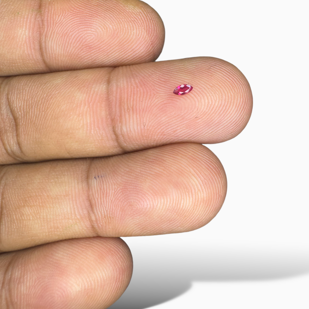 Natural Ruby Marquise Cut 3x1.5mm, 0.05 Carat from Mozambique Deep Red