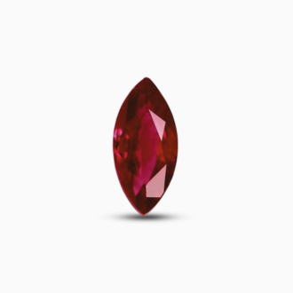 Natural Ruby Marquise Cut 5x2.5 mm, 0.18 Carat from Mozambique Deep Red