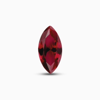 Natural Ruby Marquise Cut 7x3.5 mm, 0.50 Carat from Mozambique Deep Red