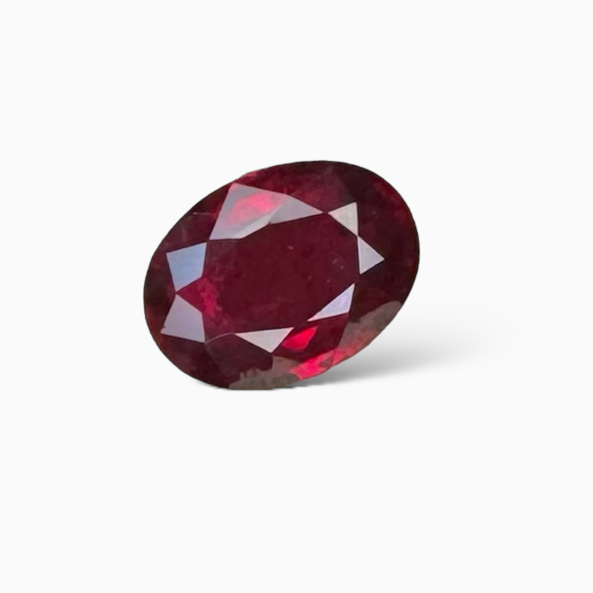 Natural Ruby Oval Cut 1.25 Carat  from Mozambique Red Color