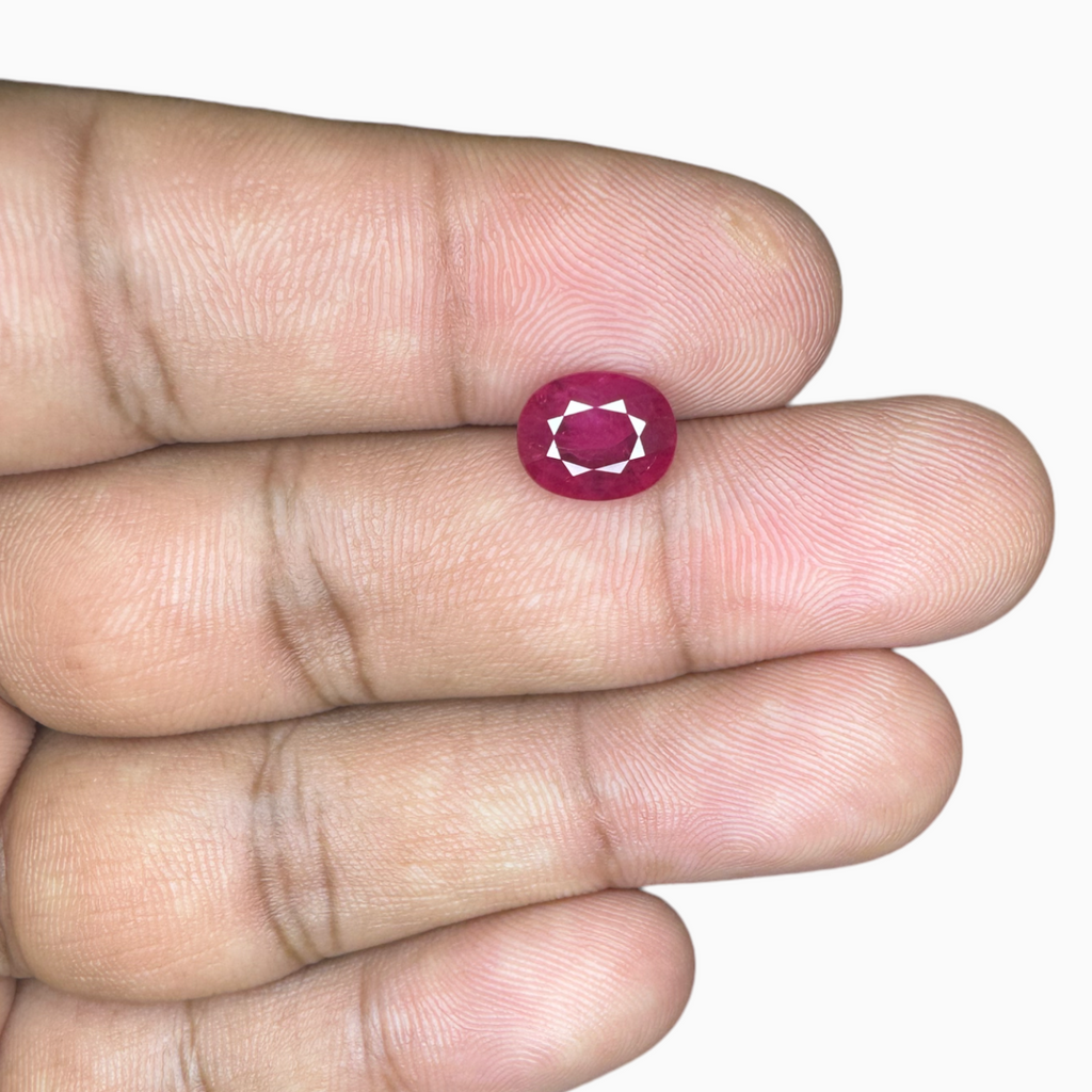 Natural Ruby  Oval Cut 2.32 Carat Gem from Mozambique
