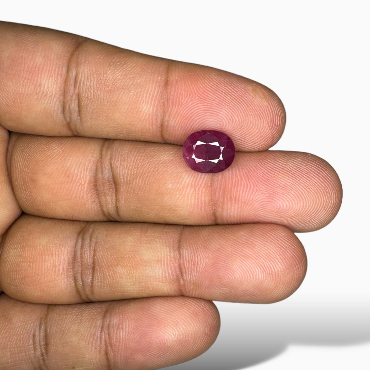 Natural Ruby Oval Cut 3.12 Carats,  Afghanistan Origin - IDL Certified
