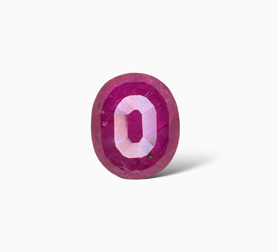 Natural Ruby Oval Cut 3.21 Carats, Mozambique Origin