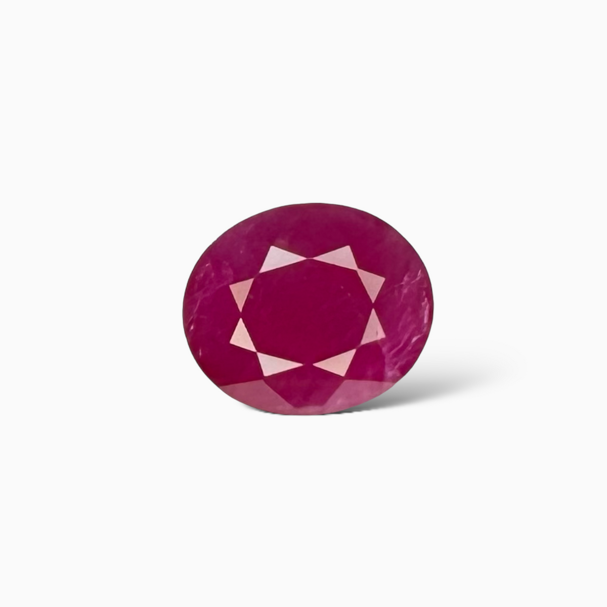 Natural Ruby Oval Cut 3.29 Carats (Manik Stone)