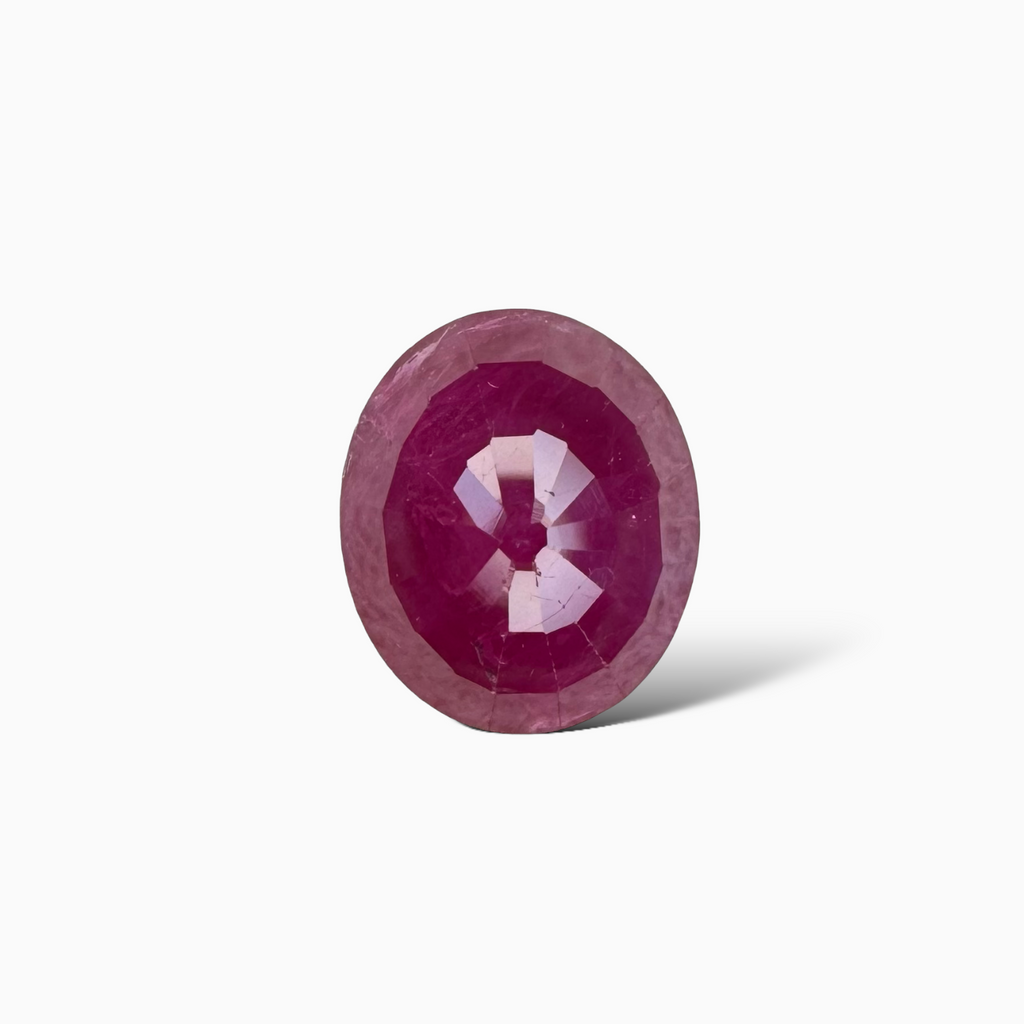 Natural Ruby Oval Cut 3.29 Carats (Manik Stone)
