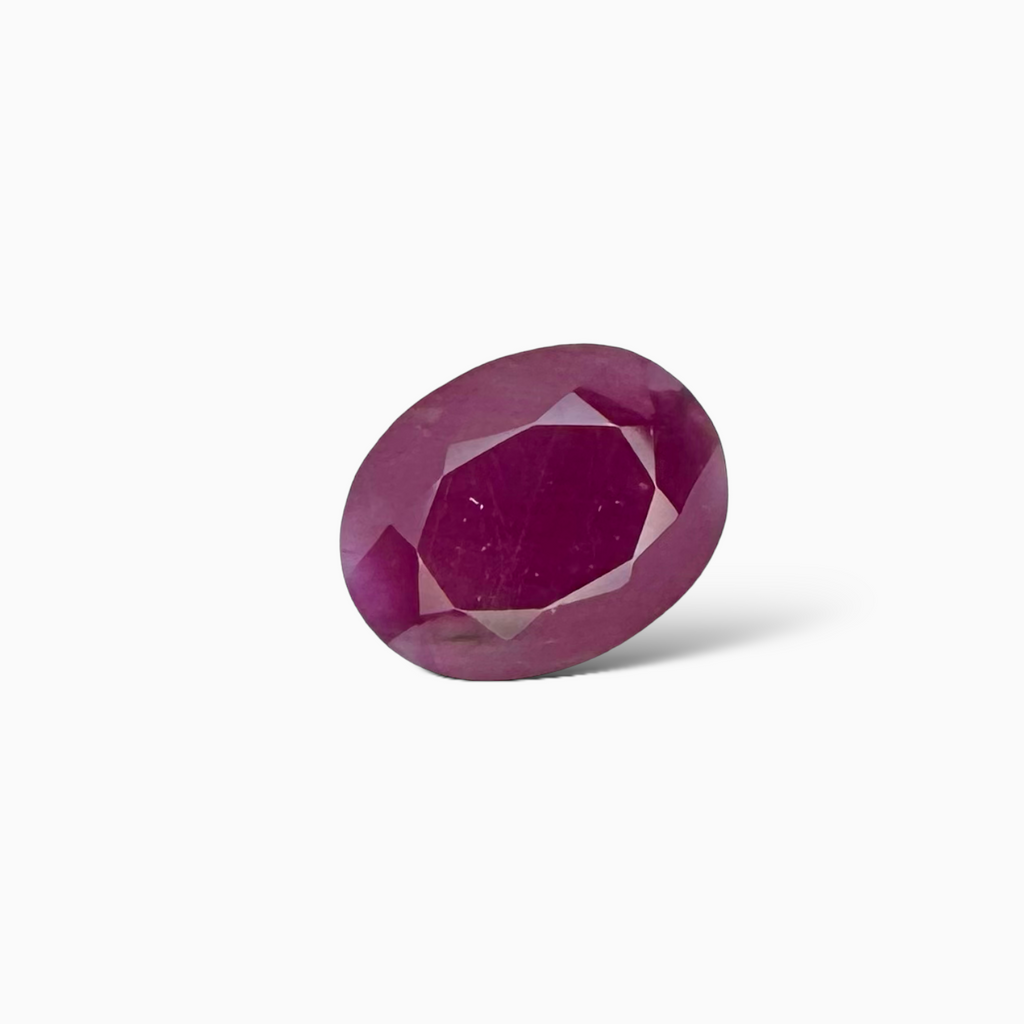 Natural Ruby Oval Cut 3.76 Carats From Mozambique No heat