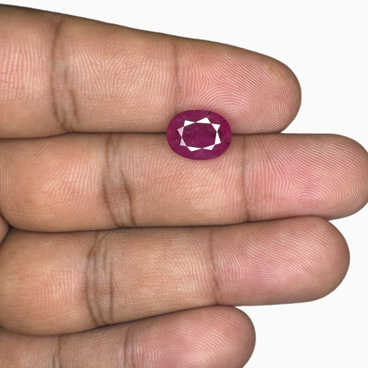 Natural Ruby Oval Cut, 4.07 Carats - from Mozambique