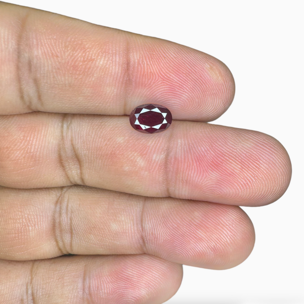 Natural Ruby Oval Cut Gem  1.61 Carat from Mozambique