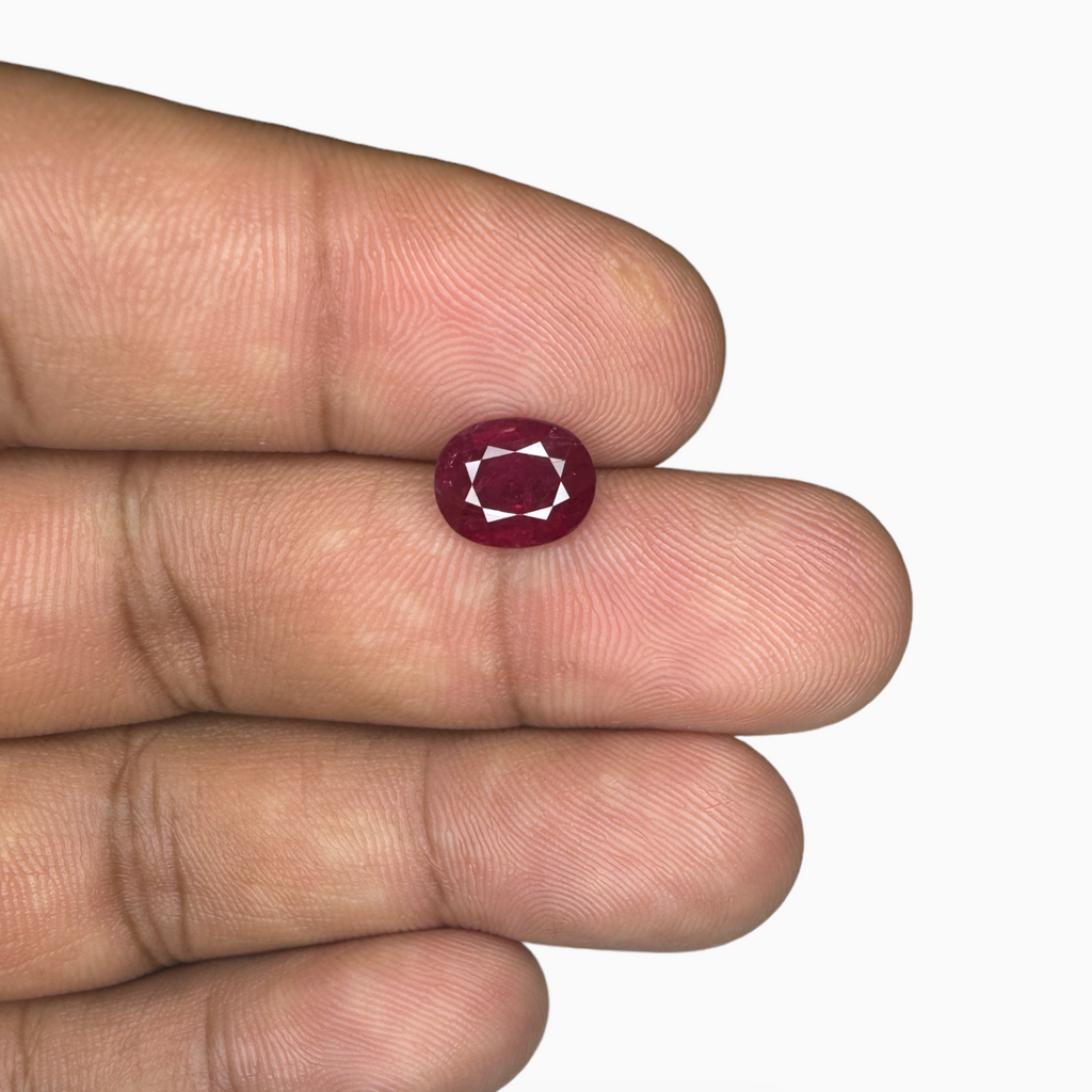 Natural Ruby Oval Cut Gem 2.18 Carat  from Mozambique