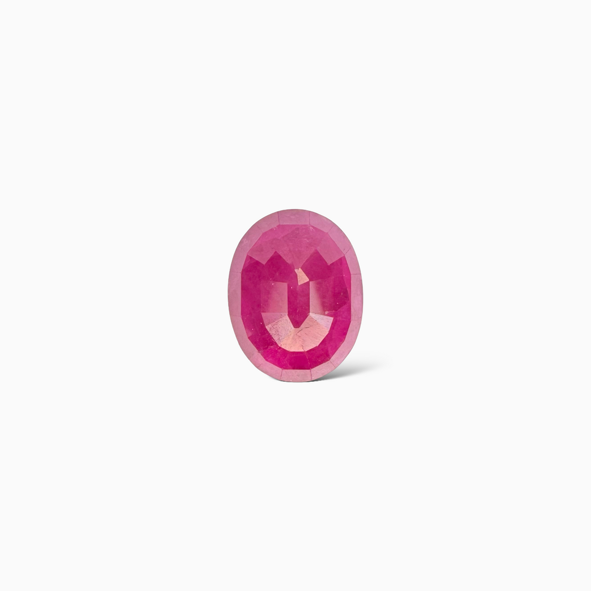 Natural Ruby Oval Gemstone 9.97 Carats from Burma 13.27x10.44x7.49 mm