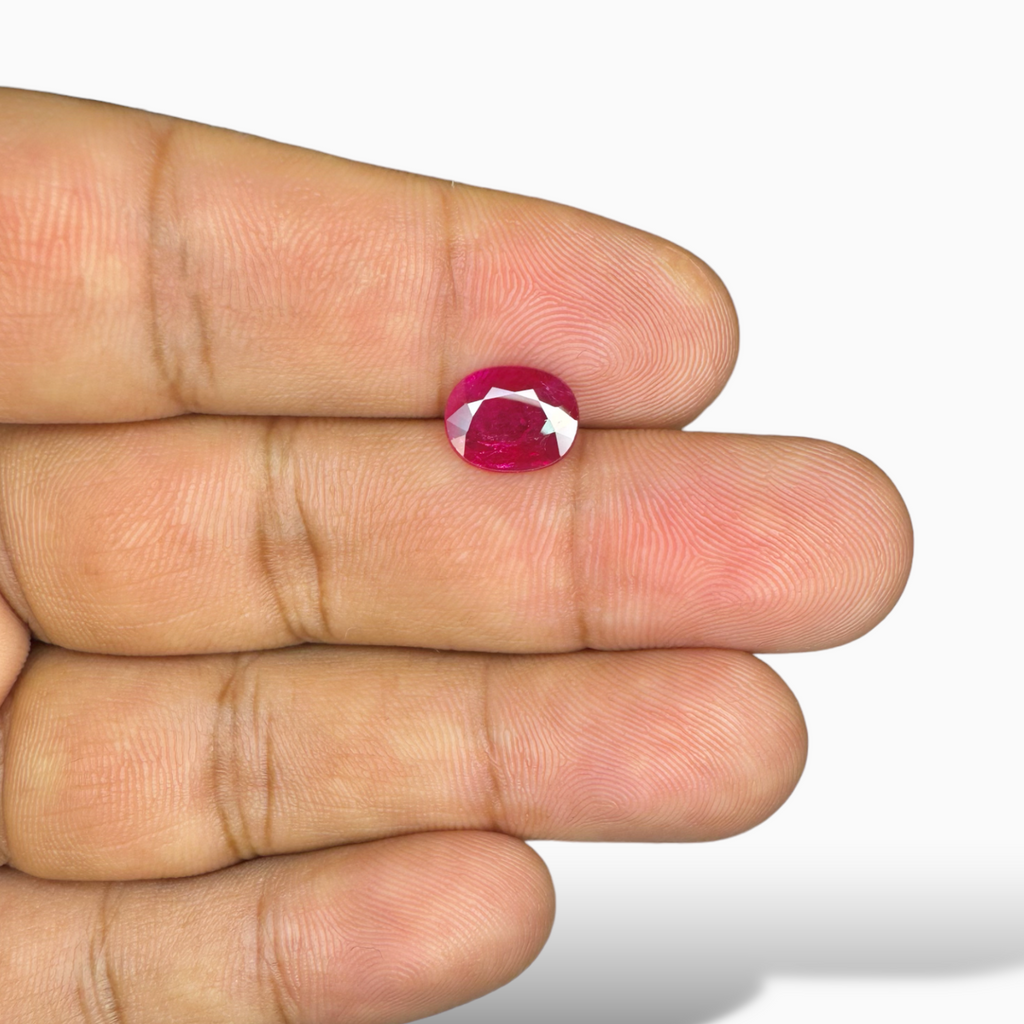 Natural Ruby Oval Shape 1.99 Carats from Mozambique