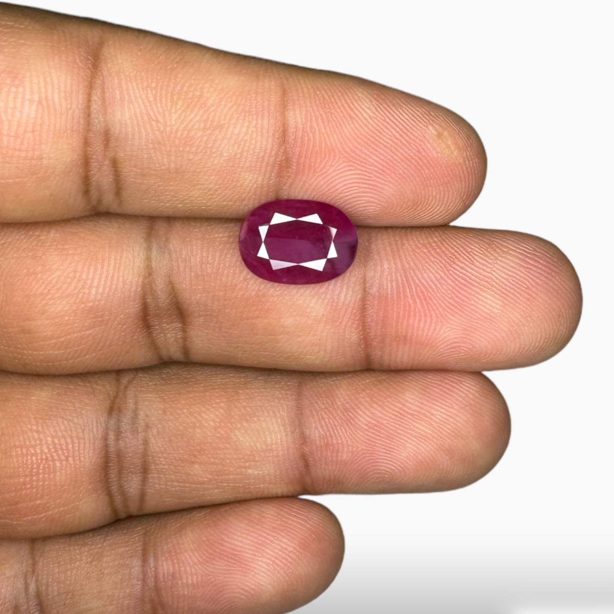 Natural Ruby Oval Shape 3.40 Carats From Mozambique