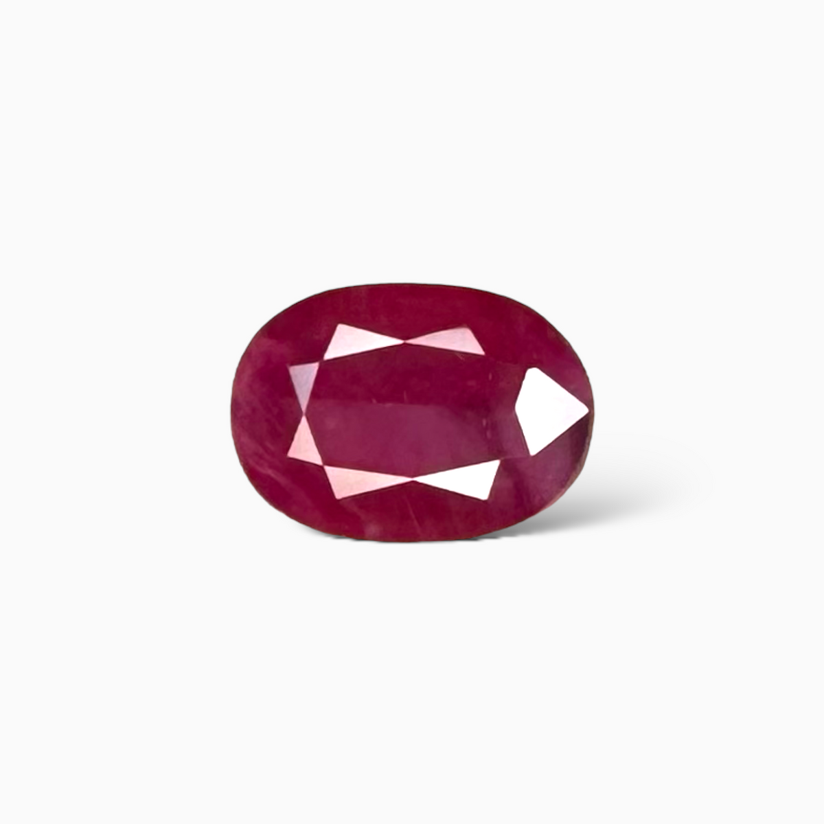 Natural Ruby Oval Shape 3.40 Carats From Mozambique