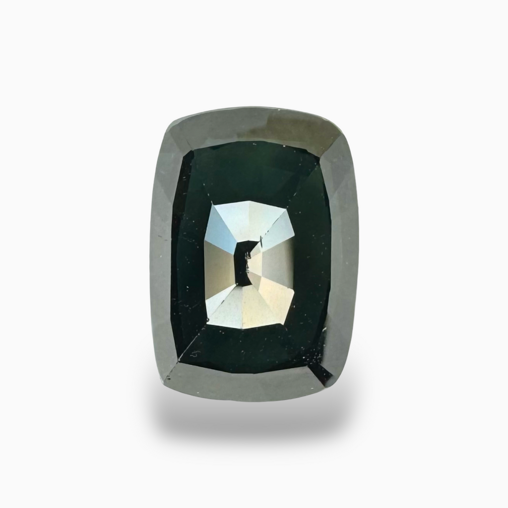 Natural Teal Sapphire Gemstone 5.96 Carats Cushion Cut Shape