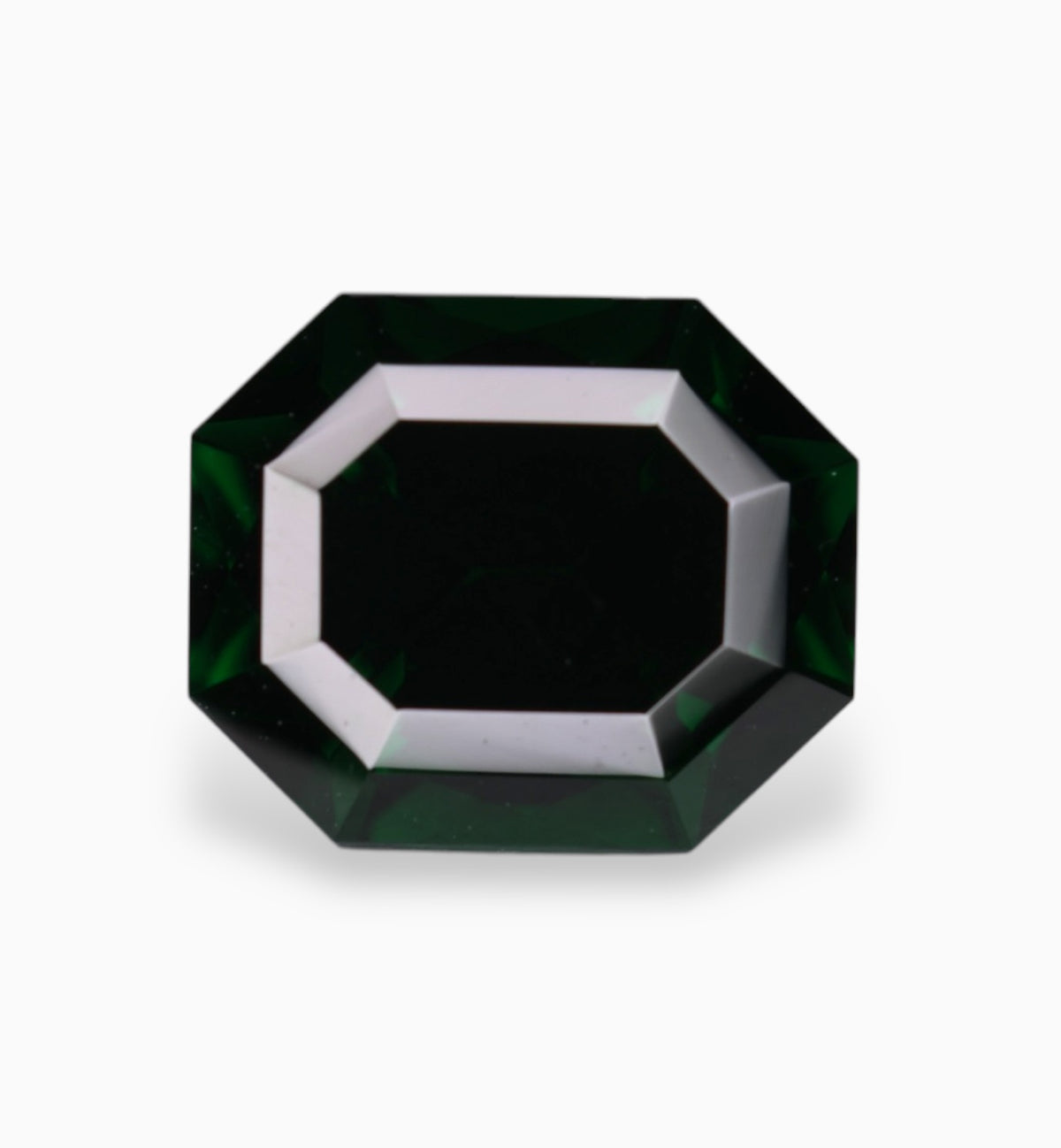 Natural Tsavorite Garnet Stone 1.60 Carats Emerald Cut 7.13 X 5.92 X 4.36 mm