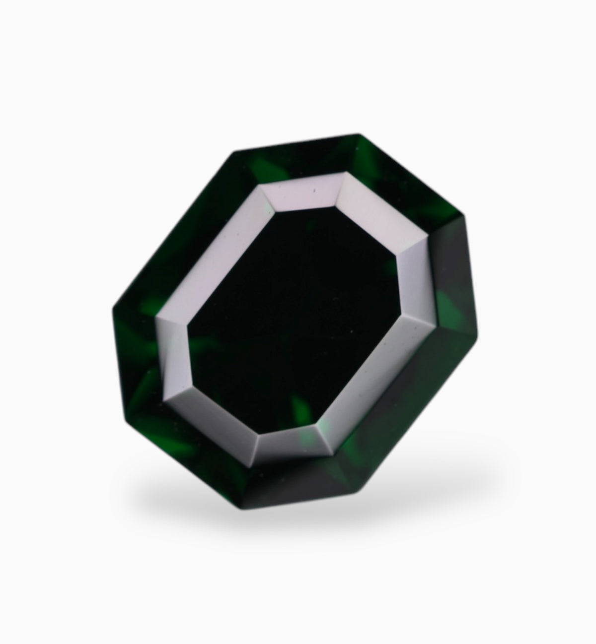 Natural Tsavorite Garnet Stone 1.60 Carats Emerald Cut 7.13 X 5.92 X 4.36 mm