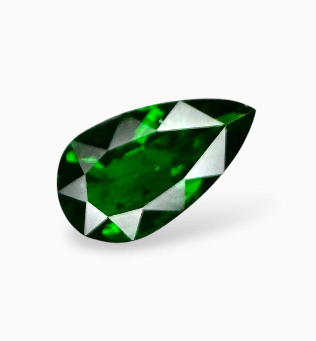 Natural Tsavorite Garnet Stone 1.62 Carats Pear Cut 10.78 x 6.11 x 3.17 mm