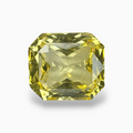 Natural Yellow Sapphire Stone 11.13 Carats Emerald Cut 13.10 X 11.64 X 7.23  mm