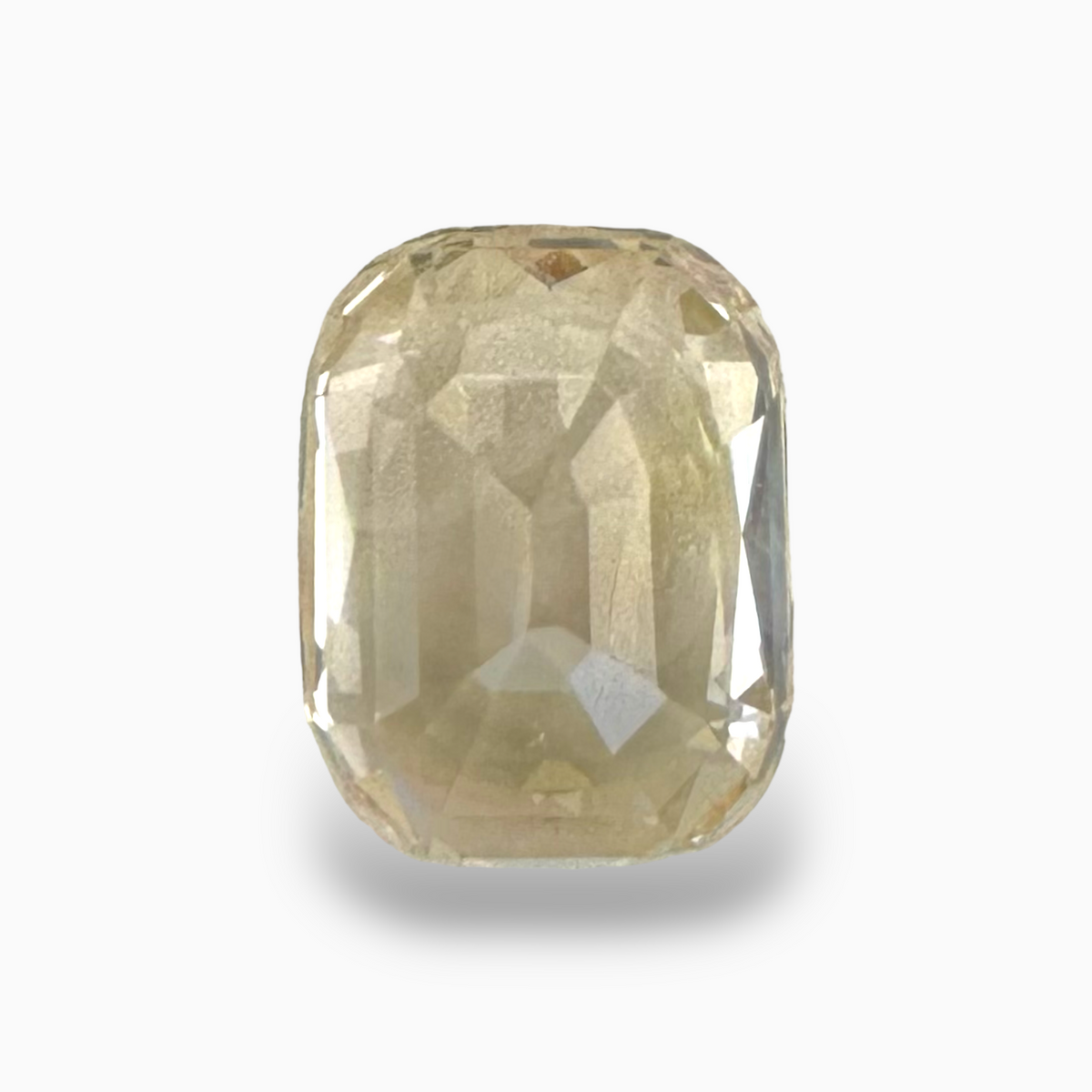 Natural Yellow Sapphire Stone Cushion 4.05 Carats 15 × 8mm