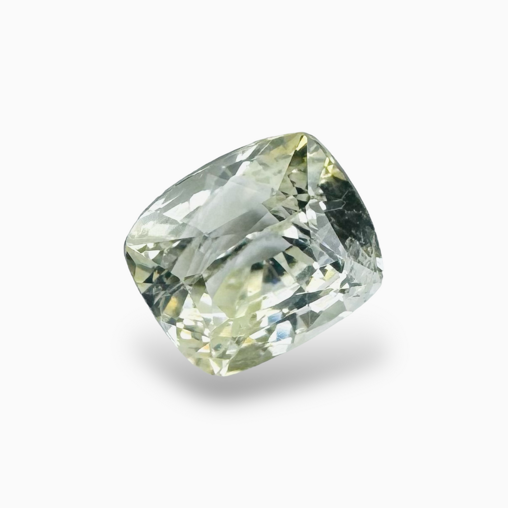 Natural Yellow Sapphire Stone Cushion Cut 3.11 Carats 8 × 7 mm