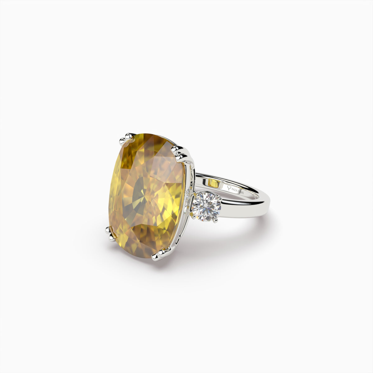 Natural Citrine Stone Ring - Remi