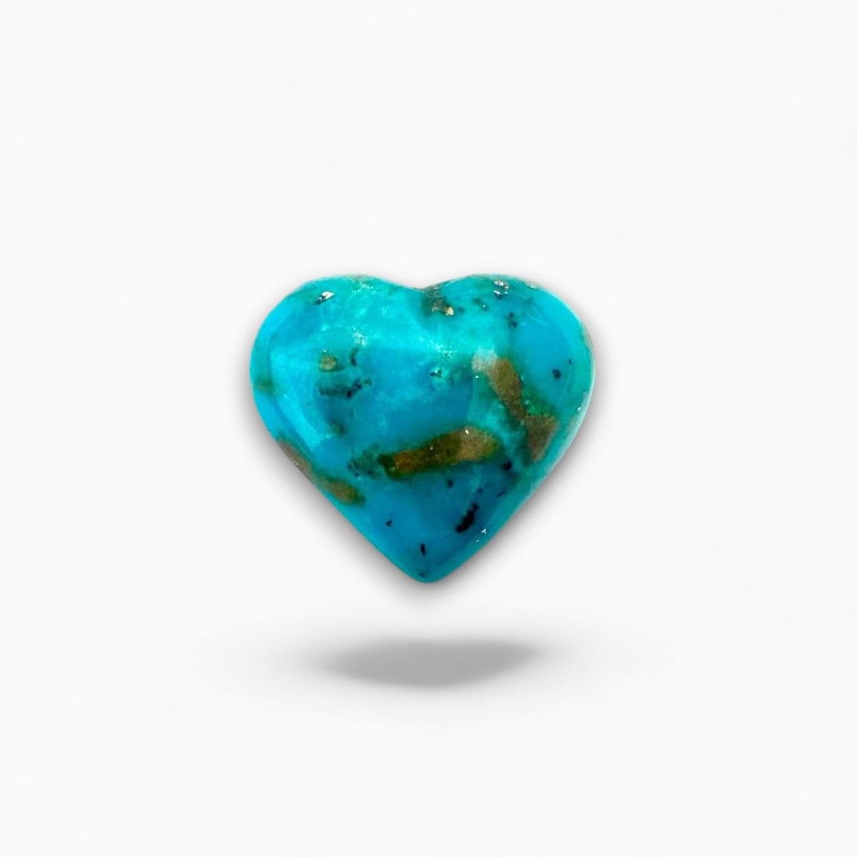 Natural Iran Turquoise 42.29 Carats Heart Cabochon Shape (28.5X15 mm )