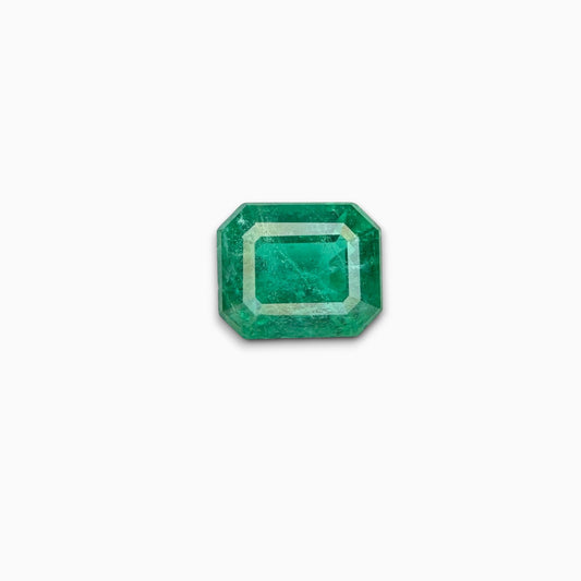Natural Zambian Emerald Stone  3.21 carat Emerald Cut 9.3x7.7 mm