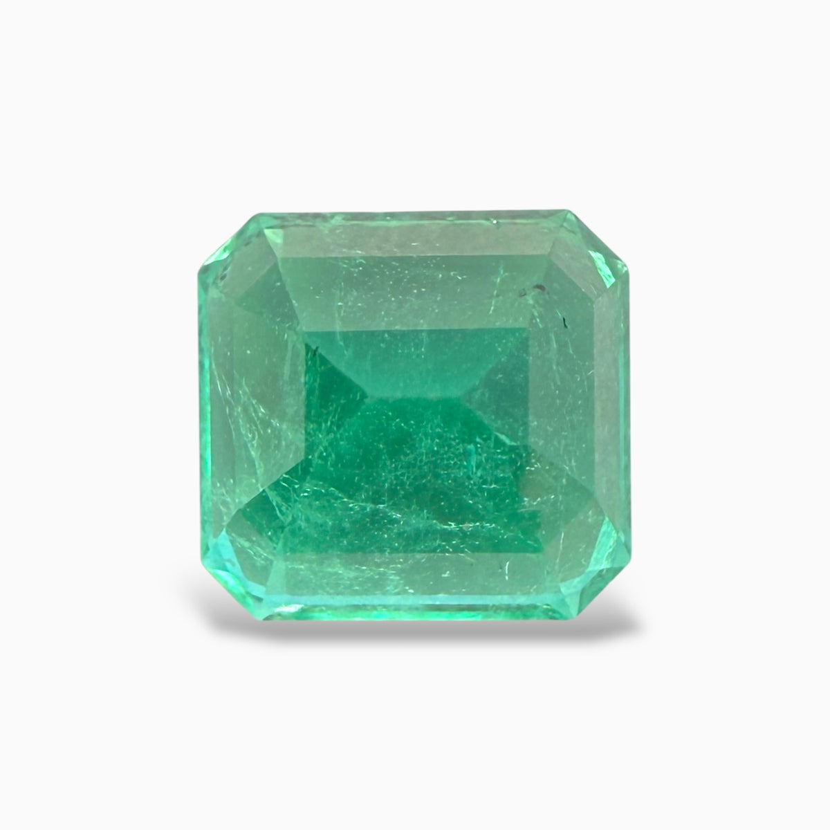 Natural colombian Emerald Asscher Cut 2.64 Carats 7.96 x 7.60 x 6.46 mm IDL Certified