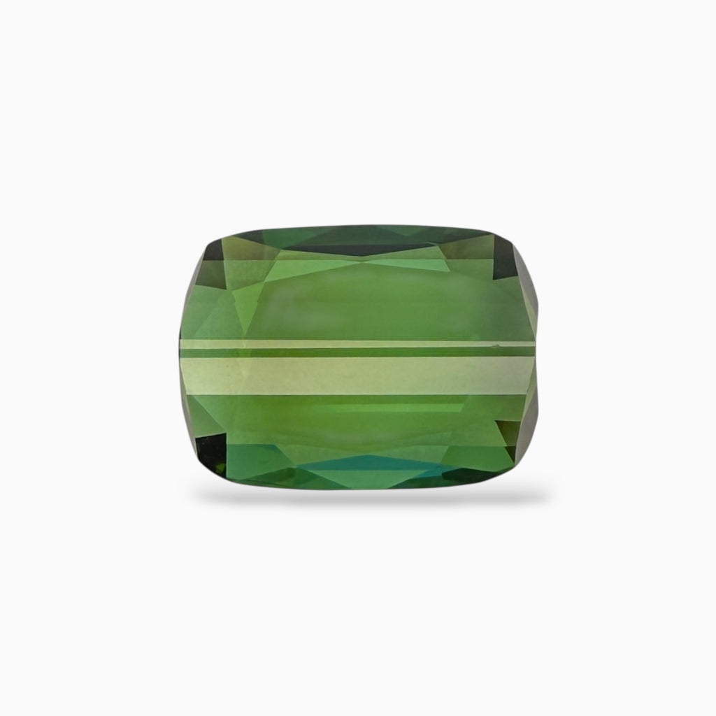Natural mint Green Tourmaline Cushion 6.34 Carats 13.60 x 10.20 x10.20 mm