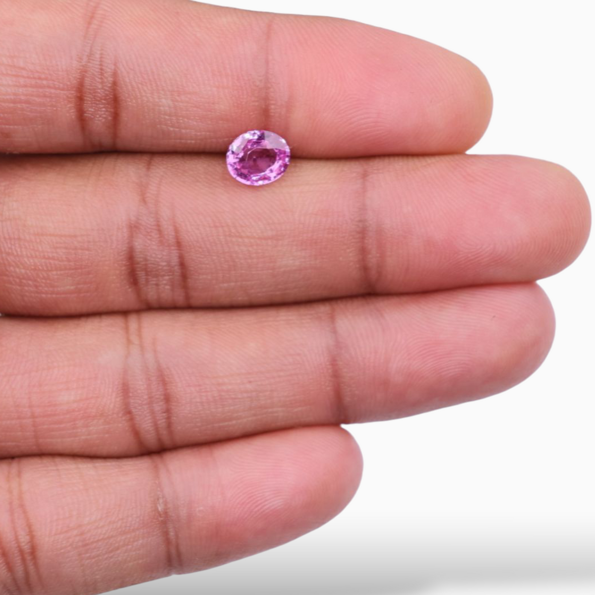 On Sale Natural Pink Sapphire In Oval Shape 1.59 Carats 7.54x6.48x3.61mm Size