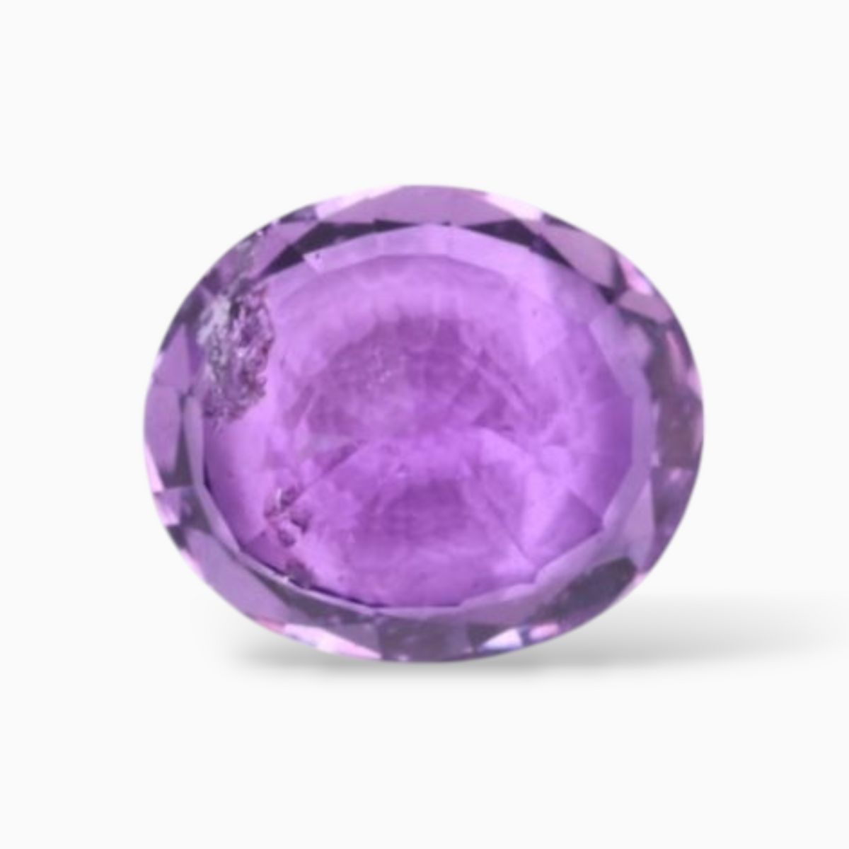 On Sale Natural Purple Sapphire In Oval Shape 1.53 Carats 7.4x6.3mm Size