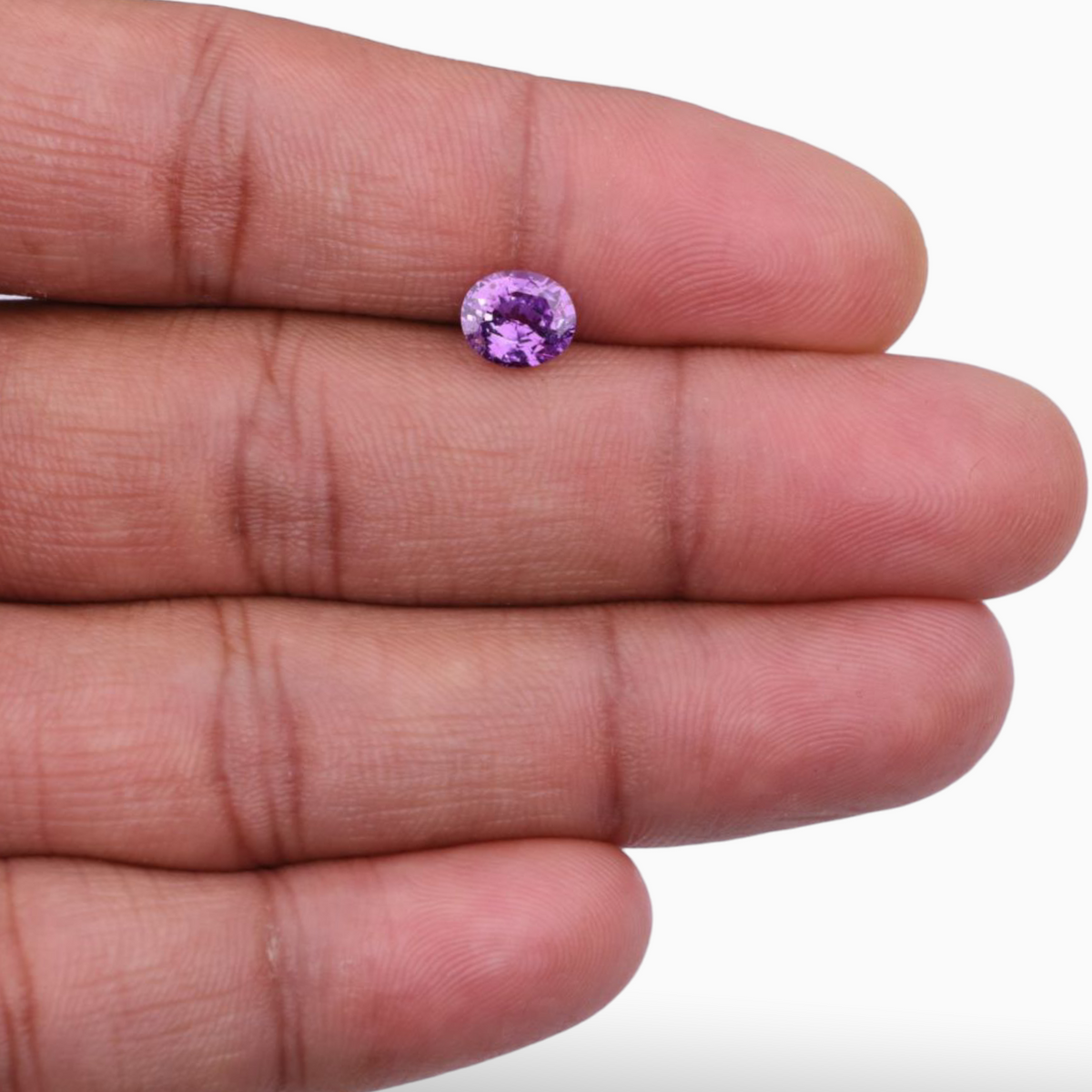 On Sale Natural Purple Sapphire In Oval Shape 1.53 Carats 7.4x6.3mm Size