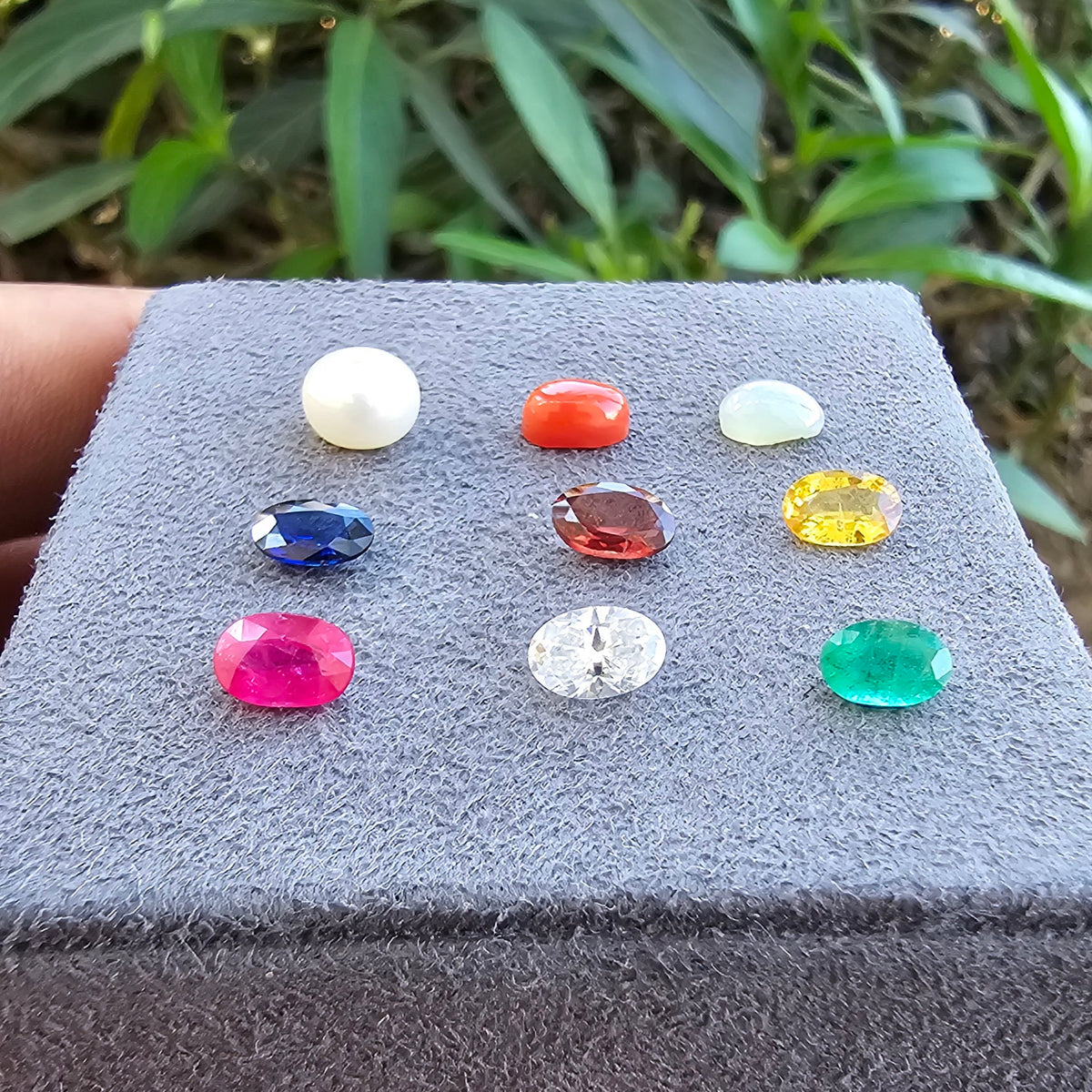 Buy Natural Navratna Stones Set for Protection and Wealth