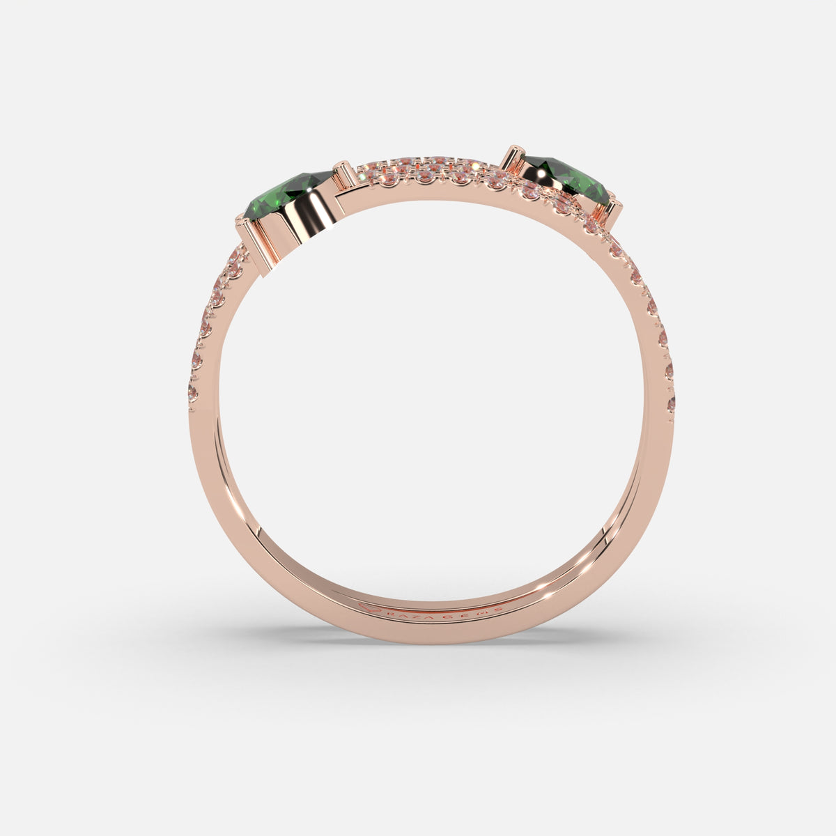 Nawra Emerald Ring 18k Rose Gold