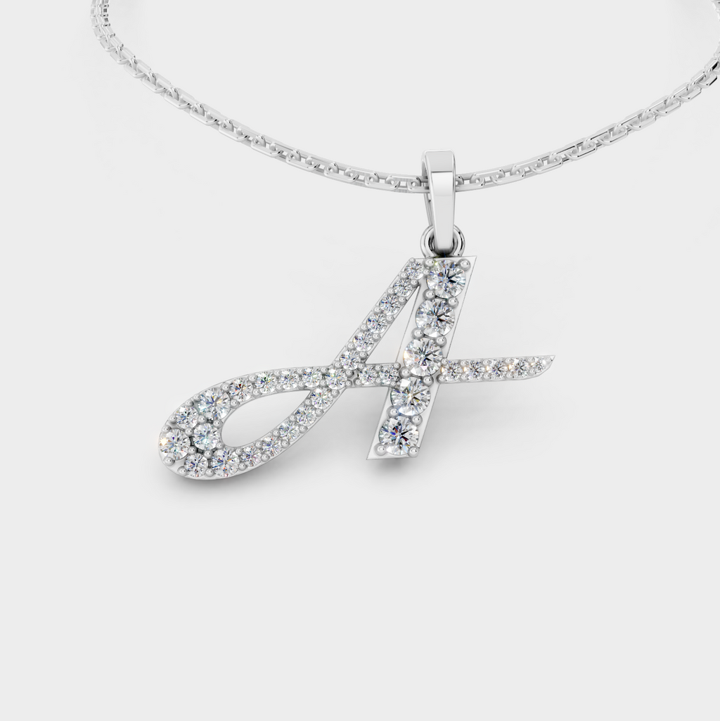 Necklace With An A Initial (Gold)